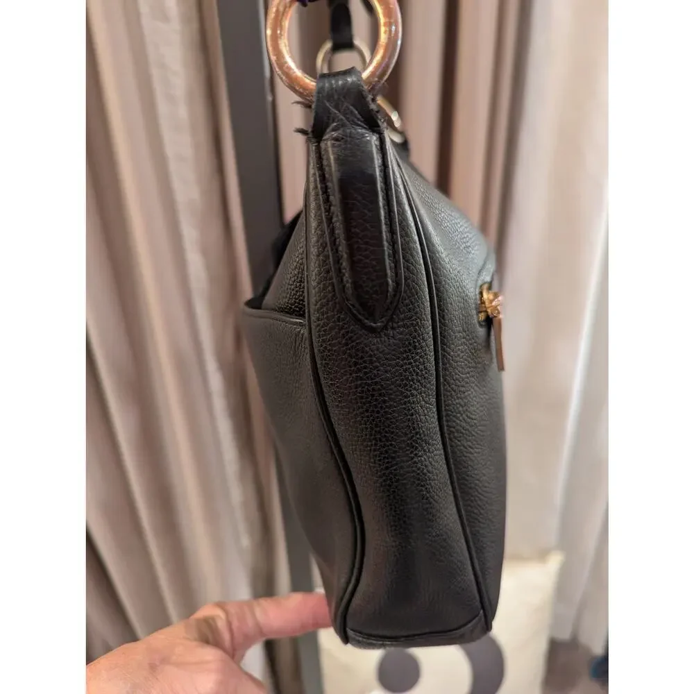 Coach Womens Vintage Leather Crossbody Black Handbag - Picture 12 of 16